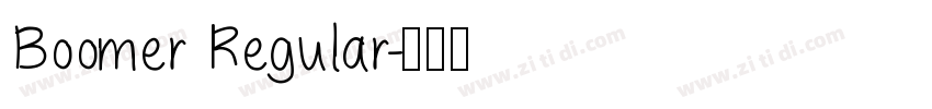 Boomer Regular字体转换
